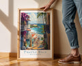 Old San Juan Print – Colorful Caribbean Street Scene Travel Poster wall art print, modern home decor, unframed artwork by Nomad & Nest