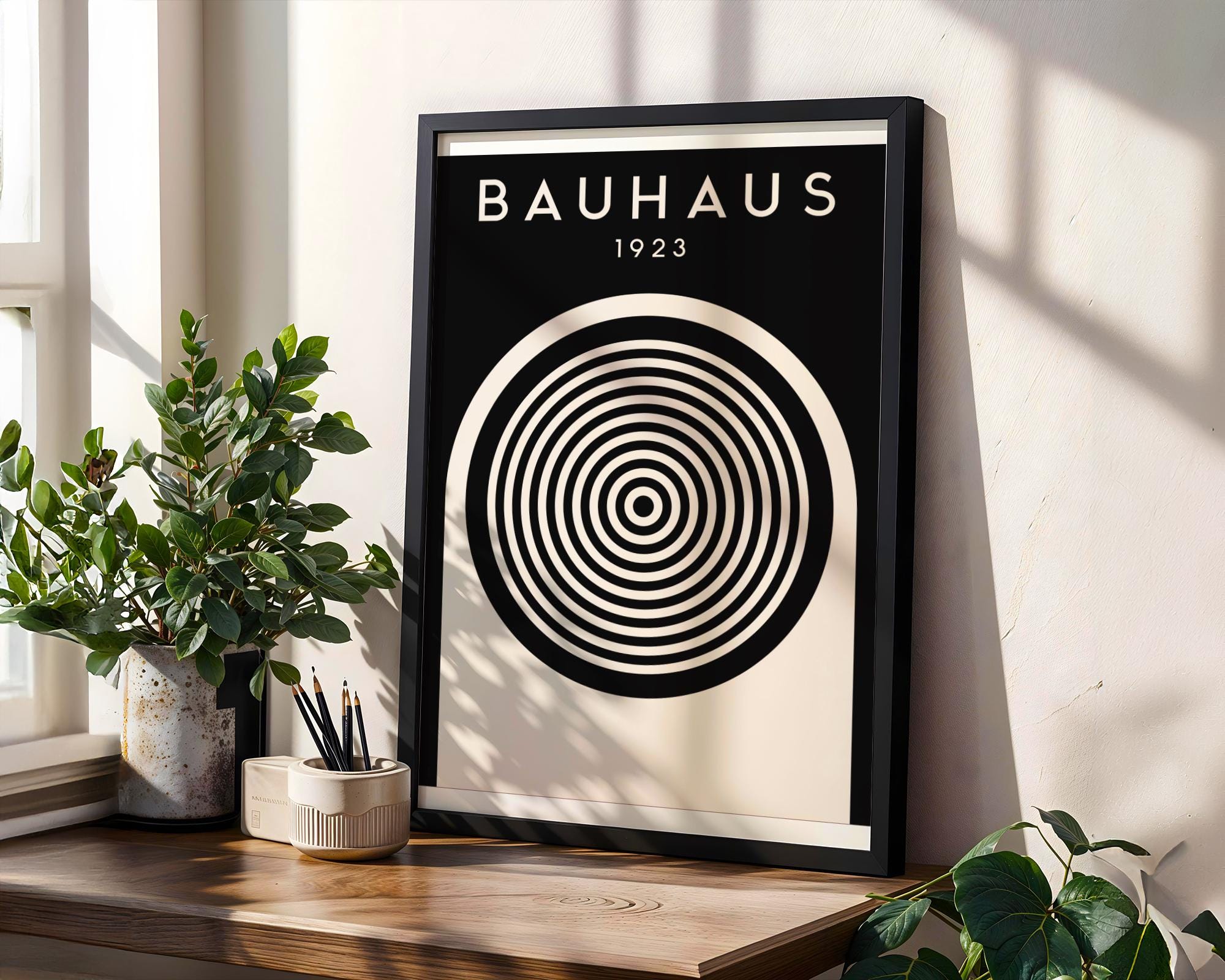Bauhaus Poster Circle Art Print | Modern Geometric Wall Decor wall art print, modern home decor, unframed artwork by Nomad & Nest