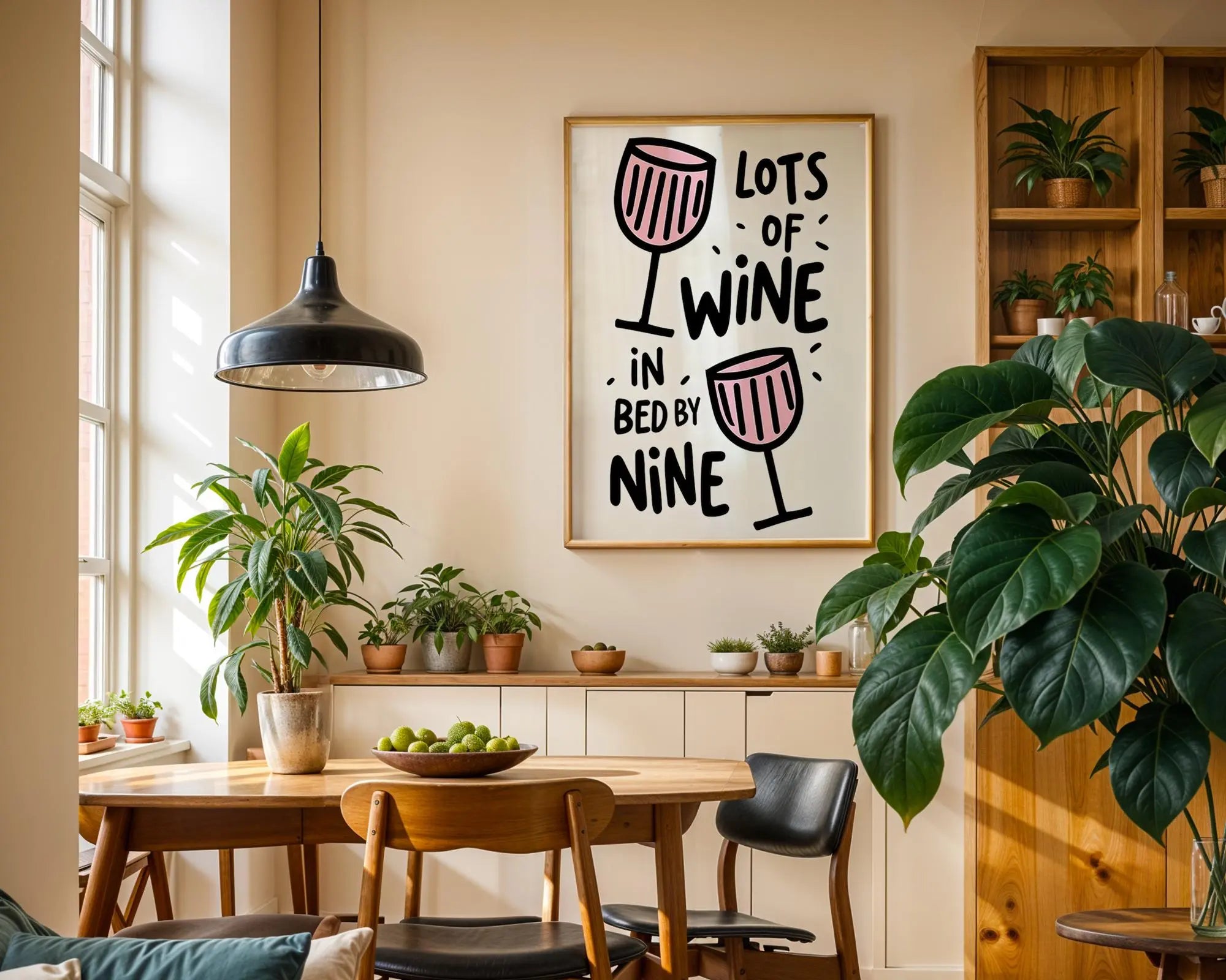 Funny Wine Quote Print | Home Bar Decor Wall Art wall art print, modern home decor, unframed artwork by Nomad & Nest