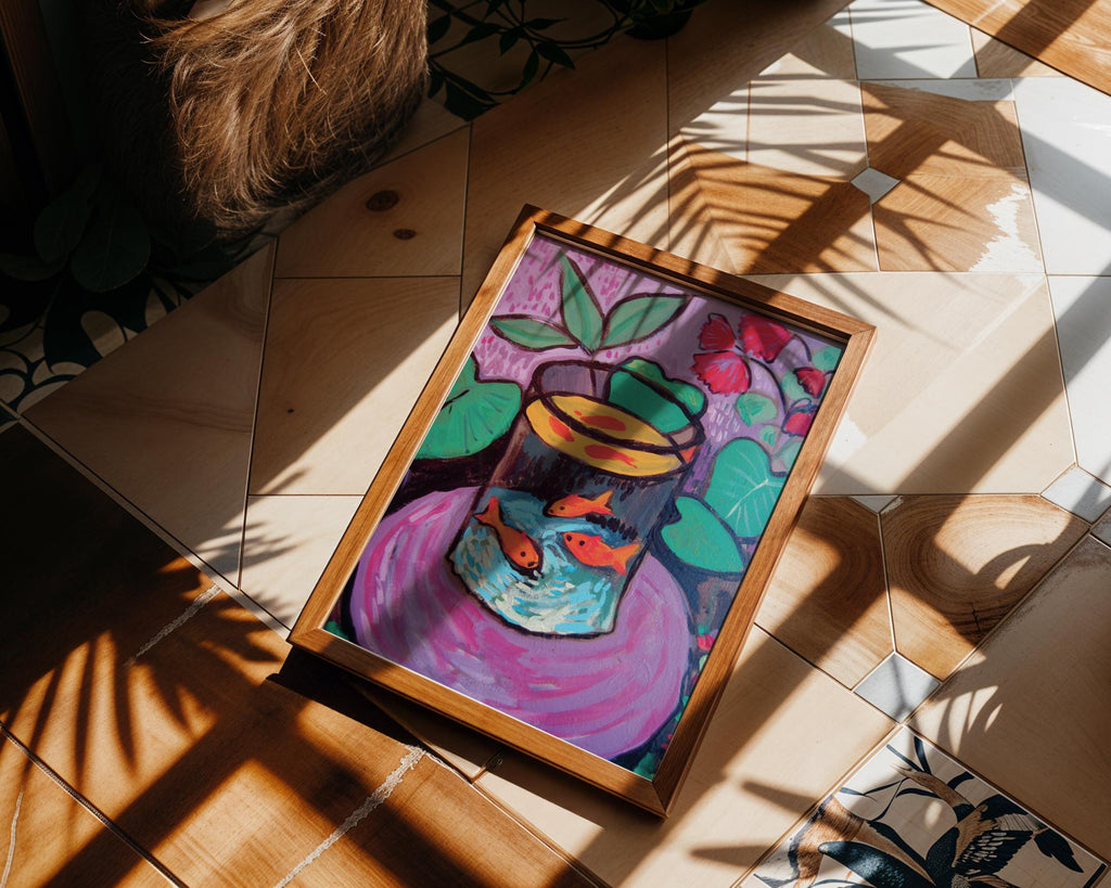 Henri Matisse Print | Goldfish Bowl  | Fauvist Still Life Poster wall art print, modern home decor, unframed artwork by Nomad & Nest