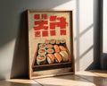 Japanese Poster | Vintage Sushi Print –  Food , Retro Kitchen Art wall art print, modern home decor, unframed artwork by Nomad & Nest