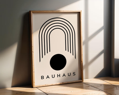 Bauhaus Poster Circle Art Print | Mid-Century Modern Geometric wall art print, modern home decor, unframed artwork by Nomad & Nest