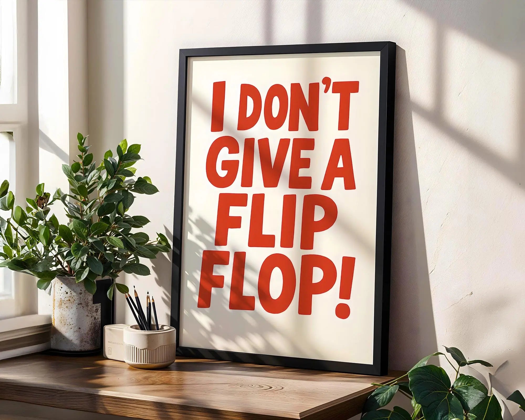 Funny Summer Typography Print | Playful Coastal Wall Art wall art print, modern home decor, unframed artwork by Nomad & Nest