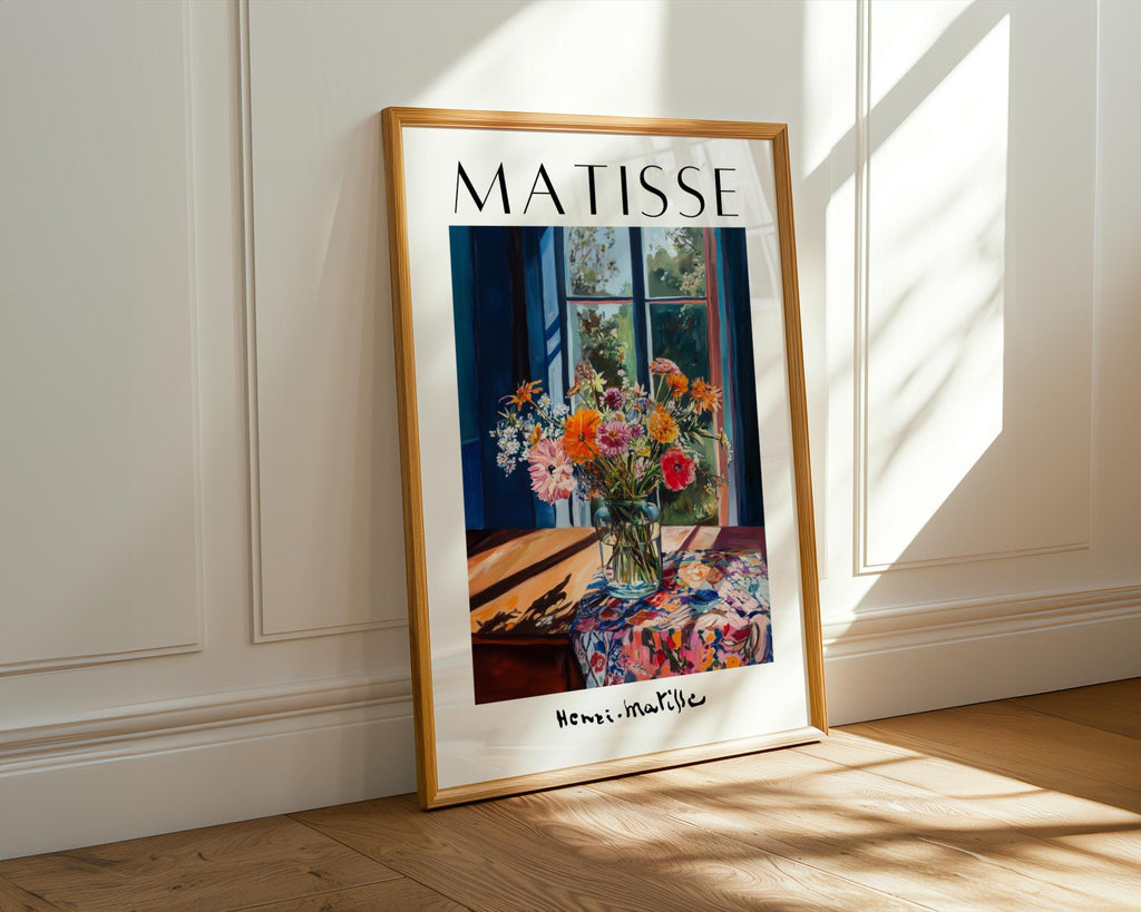 Henri Matisse Print | Inspired Floral Window  | Boho Cottage Art wall art print, modern home decor, unframed artwork by Nomad & Nest