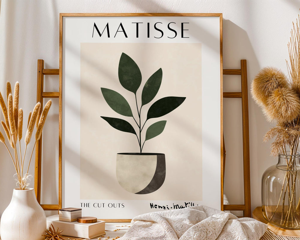 Henri Matisse Print | Inspired Plant  | Modern Botanical Art wall art print, modern home decor, unframed artwork by Nomad & Nest