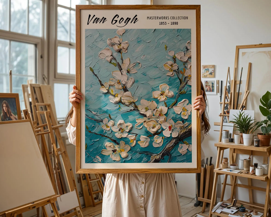 Van Gogh Print | Almond Blossom  | Floral Impressionist Wall Art wall art print, modern home decor, unframed artwork by Nomad & Nest