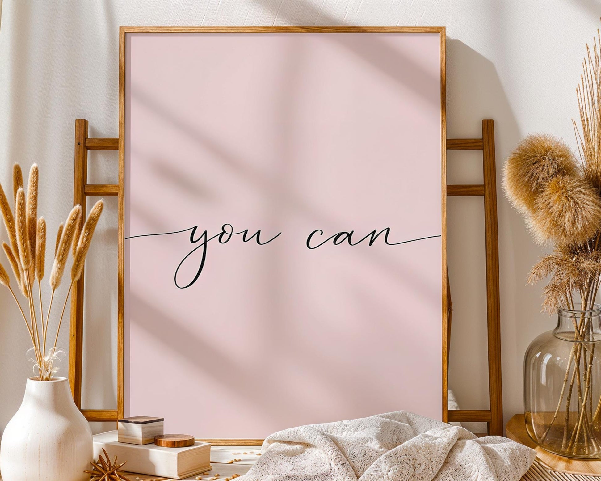 Positive Emotion | You Can Wall Art | Minimal Script Typography | Motivational wall art print, modern home decor, unframed artwork by Nomad & Nest