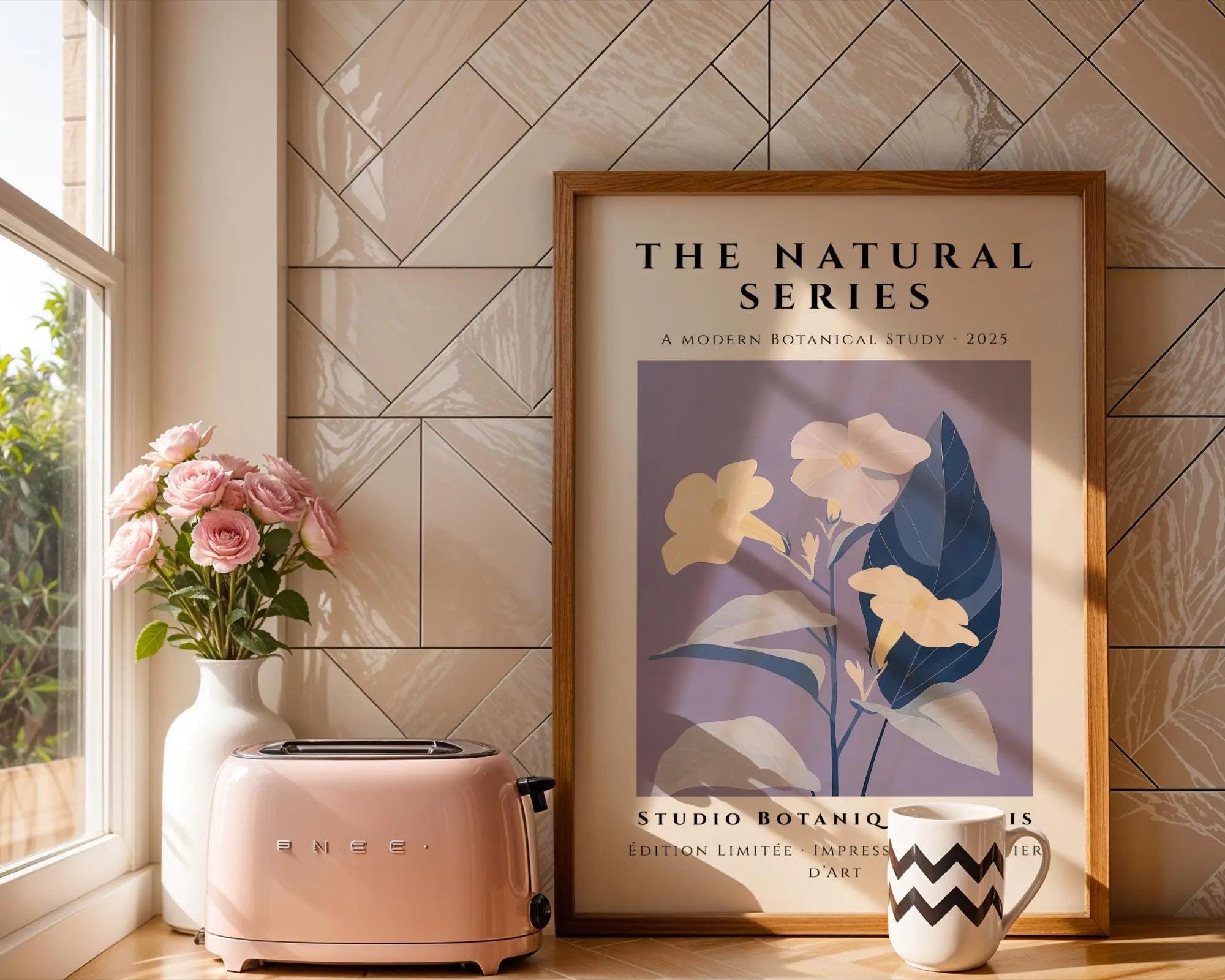 Bellflower Botanical Art Print • Modern Pastel Wall Decor wall art print, modern home decor, unframed artwork by Nomad & Nest
