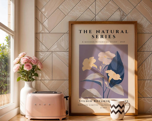 Bellflower Botanical Art Print • Modern Pastel Wall Decor wall art print, modern home decor, unframed artwork by Nomad & Nest