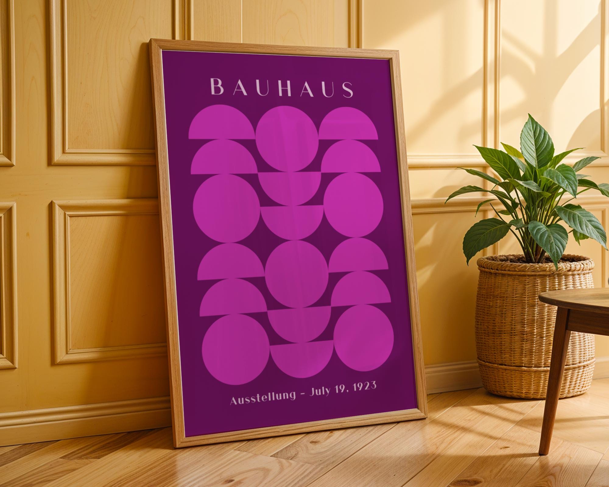Bauhaus Poster Geometric Art Print | Mid-Century Modern wall art print, modern home decor, unframed artwork by Nomad & Nest