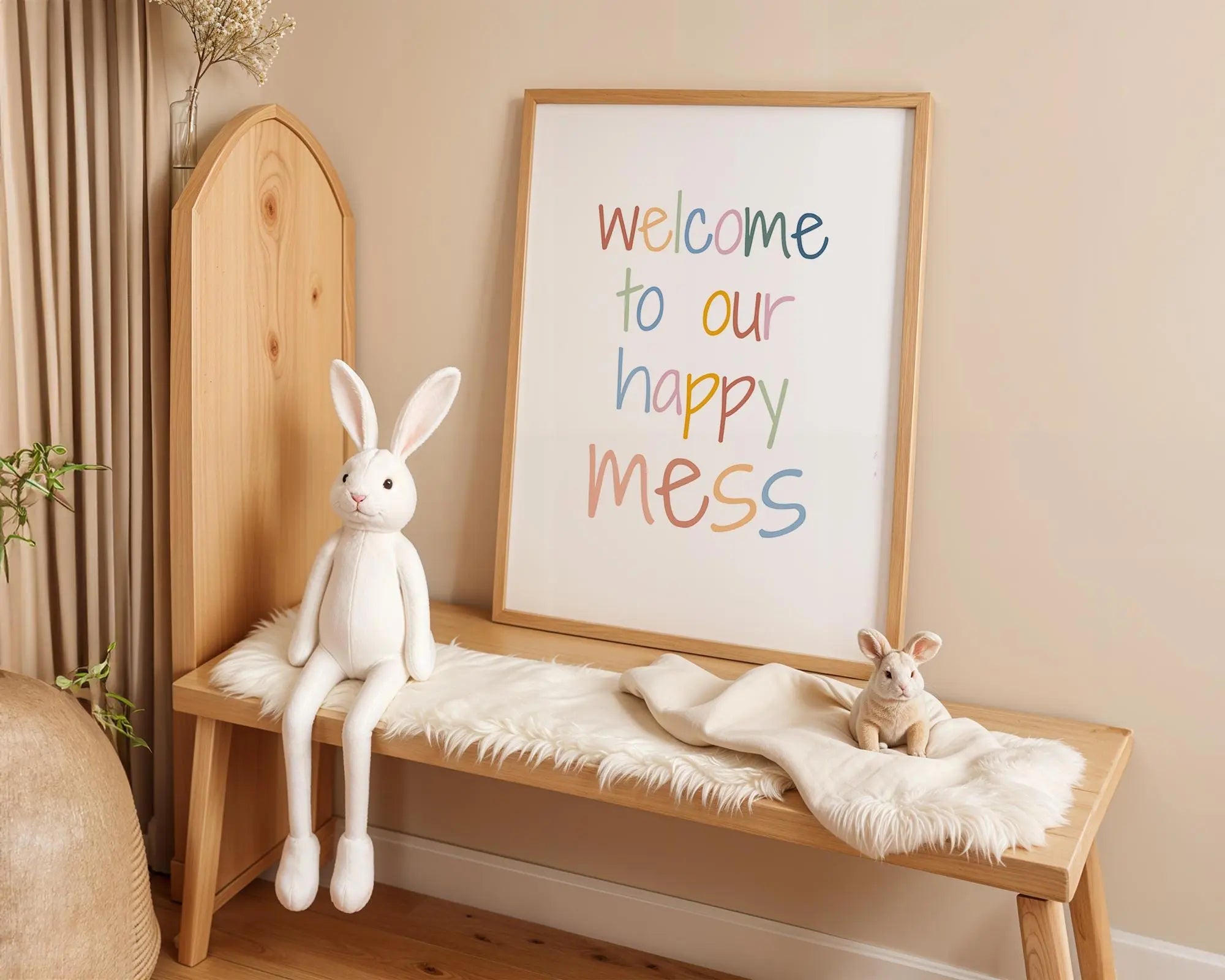 Playroom Ideas | Woodland Bear Nursery Wall Art | Forest Animal Baby Print wall art print, modern home decor, unframed artwork by Nomad & Nest