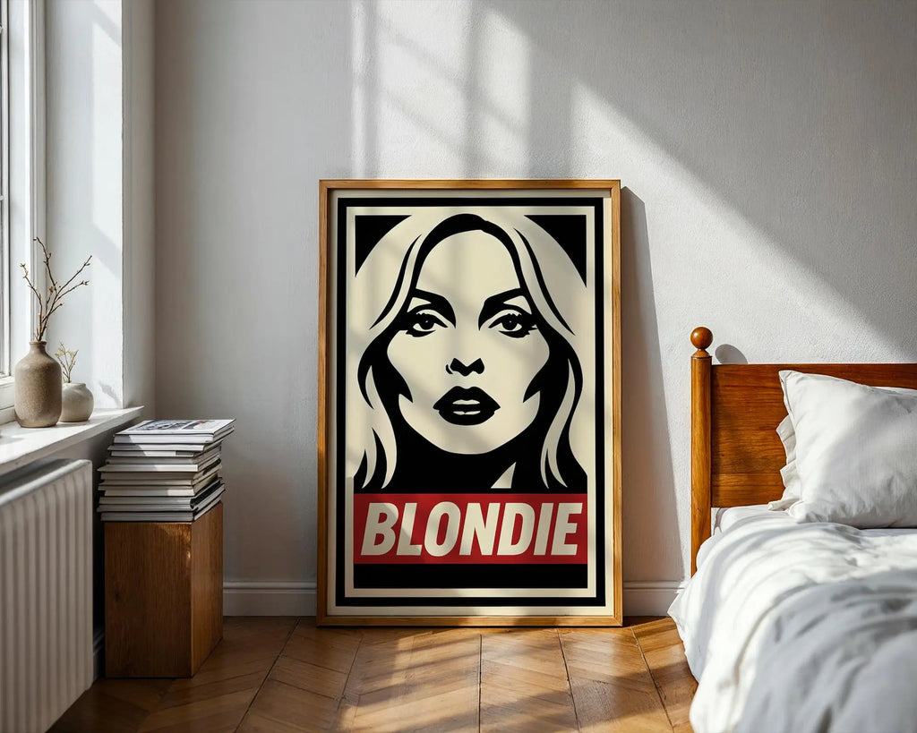 Blondie Portrait Print | Retro Pop Art Music Poster wall art print, modern home decor, unframed artwork by Nomad & Nest