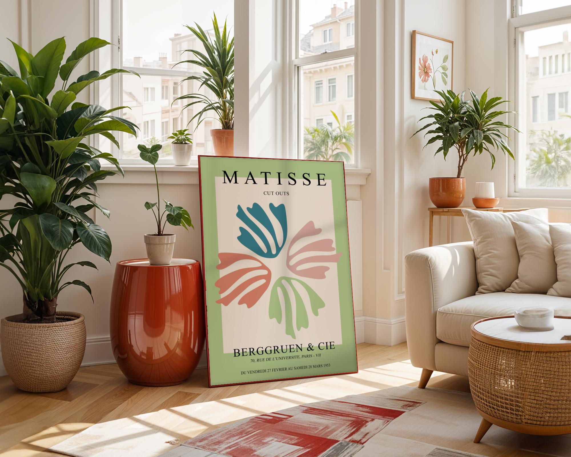 Henri Matisse Print | Cut Outs  | Colorful Abstract Leaf Art wall art print, modern home decor, unframed artwork by Nomad & Nest