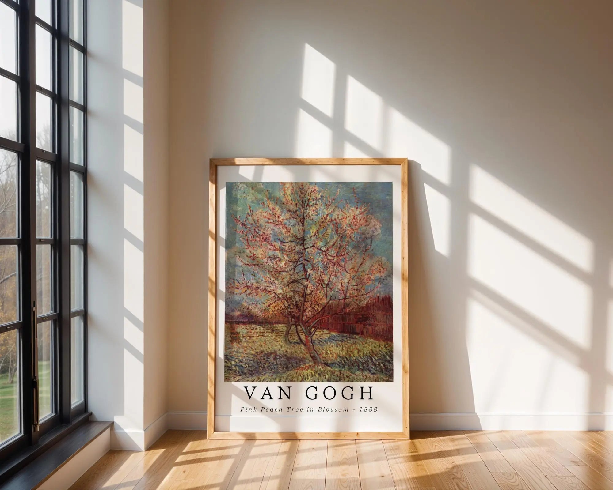 Van Gogh Print | Pink Peach Tree Blossom  – Vintage Floral Poster wall art print, modern home decor, unframed artwork by Nomad & Nest