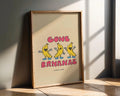 Modern Pop Art | Gone Bananas  Print | Retro Fruit Illustration wall art print, modern home decor, unframed artwork by Nomad & Nest