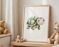 Playroom Ideas | Turtle Nursery Wall Art | Woodland Animal Baby Decor wall art print, modern home decor, unframed artwork by Nomad & Nest