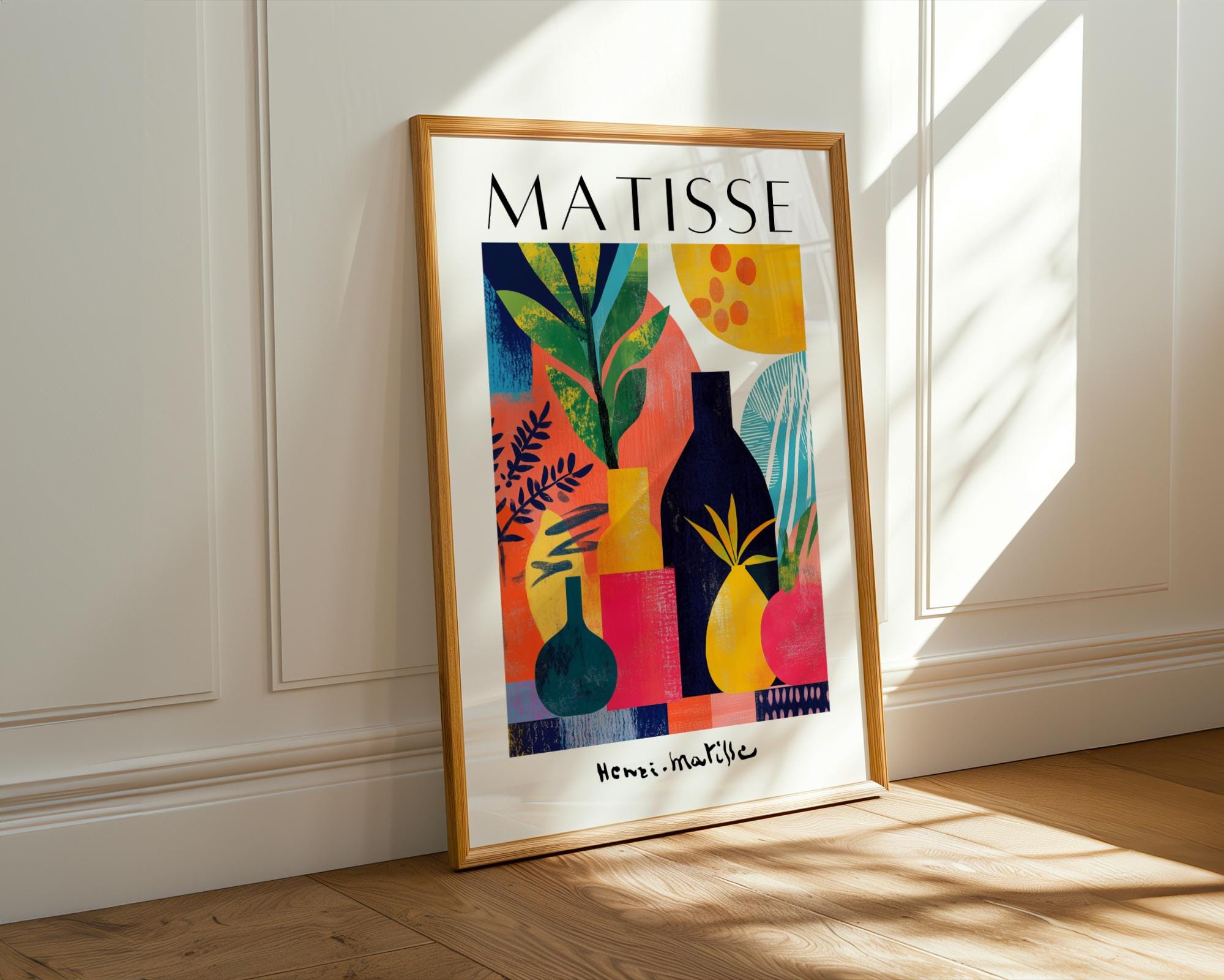 Henri Matisse Print | Inspired Still Life Art  | Boho Modern Home Decor wall art print, modern home decor, unframed artwork by Nomad & Nest