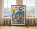 San Francisco Travel Poster | Colorful Cityscape Art Print wall art print, modern home decor, unframed artwork by Nomad & Nest