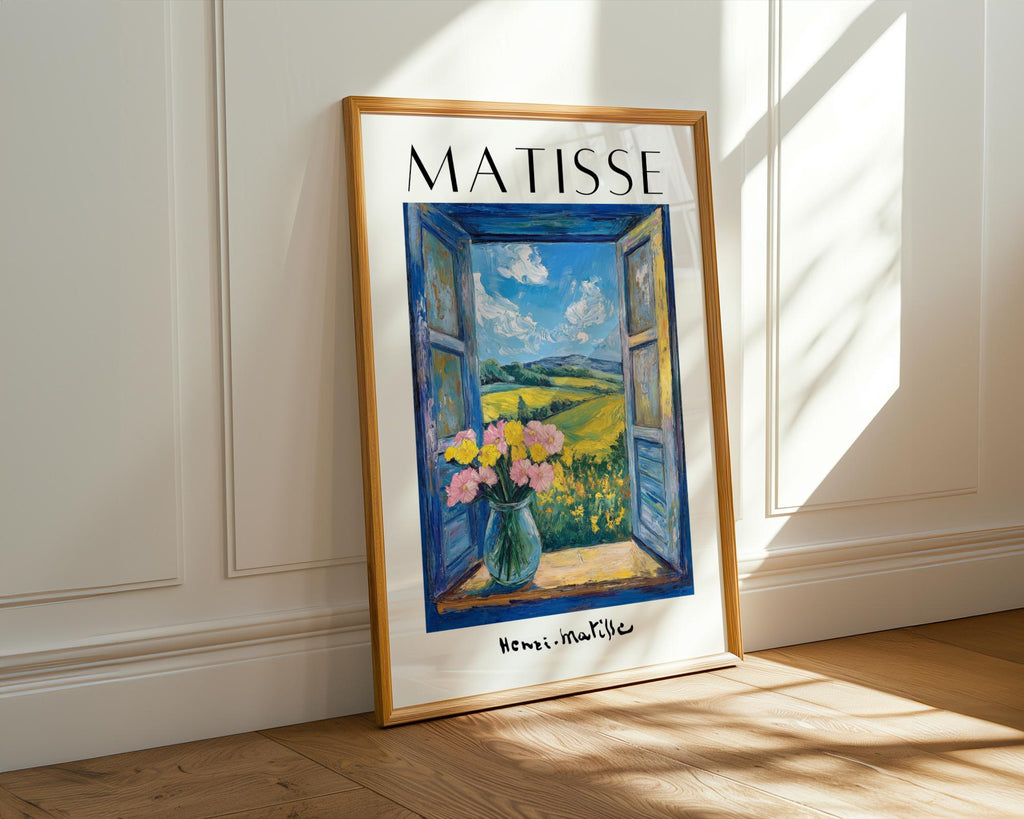 Henri Matisse Print | Inspired Window Art  | Sunlit Field Landscape wall art print, modern home decor, unframed artwork by Nomad & Nest