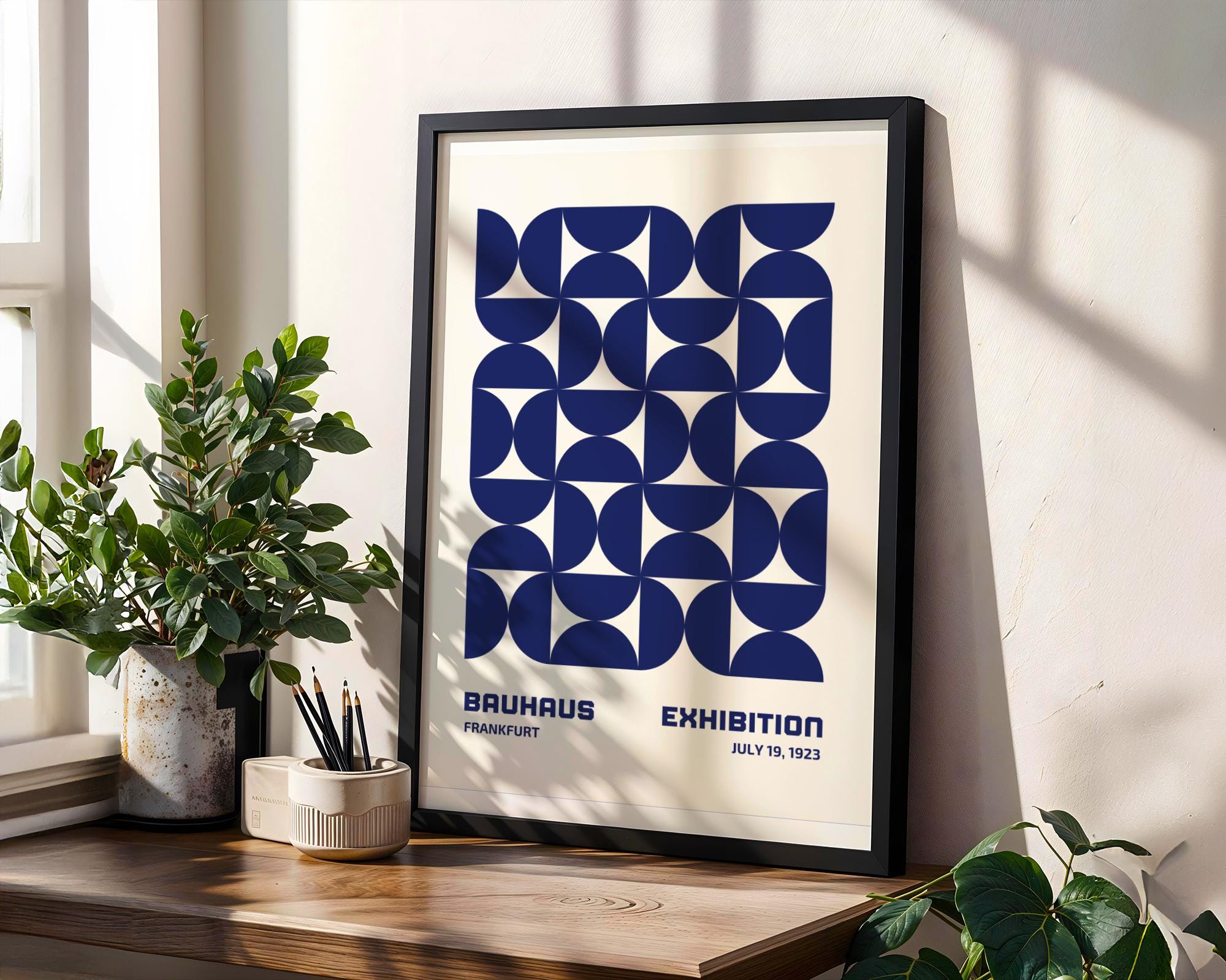 Bauhaus Poster Geometric Print | Modernist Abstract Art wall art print, modern home decor, unframed artwork by Nomad & Nest